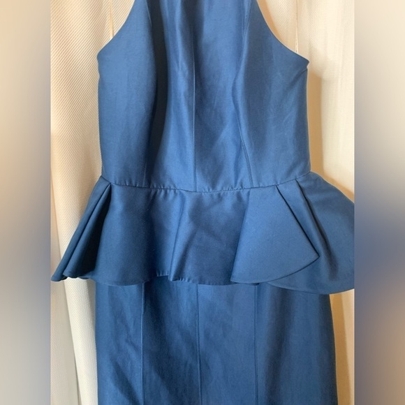 Halston Heritage Peplum Halter Gown - Picture 6 of 13